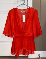 Red Top From  Boutique NWT