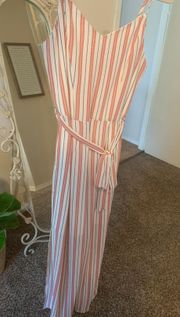 Boutique Striped Jumpsuit 