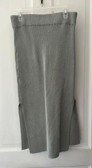 Abercrombie And Fitch Rib Knit Midi Skirt