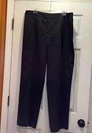 Lafayette 148 New York Black wool wide leg pants