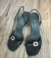 5/$15‎ Calvin Klein Single Back Buckle Dress Sandal