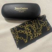Juicy Couture Black Label Sunglass Case & Cloth