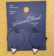 (5/$25) Universal Thread Semi Precious Nickel Free hoop earrings, NWT