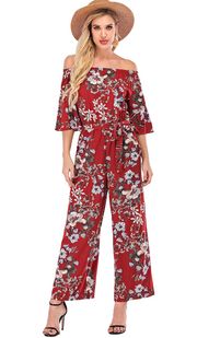 Floral Off The Shoulder Jumpsuit