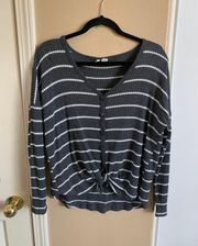 striped button up long sleeve 