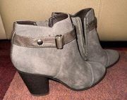 Lauren Conrad Poppey Grey Ankle Boot Size 8