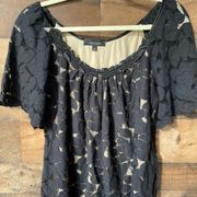 Women’s black detailed blouse