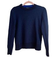 Club Monaco Navy Wool Blend Pullover Sweater