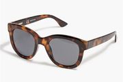 J. Crew Oversized Sunglasses Tortoise Brown