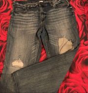 Time & Tru size 12 distressed jeans