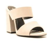 SheIn  Square Peep Toe Double Band Chunky Heel Mules size 5.5