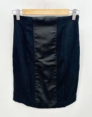 Jonathan Saunders for Target Skirt Women 3 Black Panelled Back Zip Stretch Mini