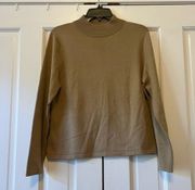 Pendleton Women’s Tan Mockneck Silk Sweater Size Medium