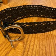 Loft Black Braided Belt