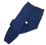 NWT Polo Ralph Lauren Cashmere Cropped Tapered Pant in Navy Pull-on Knit Pants M