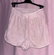 Aritzia Baby Pink Sweat Shorts