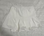 white tennis skirt