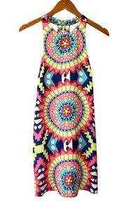 Annie Griffin Multicolored Kaleidoscope Mini Dress Size XS