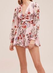 Keepsake Need You Now Playsuit Romper Pink Floral