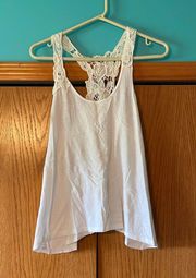 White Lace Tank Top