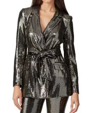 Badgley Mischka Gold Sequin Blazer