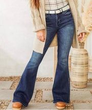 BKE Flying Monkey Coastal Cowgirl Western Granola High Rise Super Flare Jeans