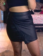 Pleather Black Skirt