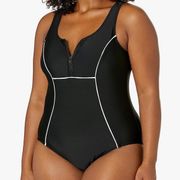 NWT City Chic City Chic Sport Clip Back 1piece Swimsuit Size 16
