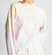 NWT All Saints Pippa Yellow/Lilac Tie Dye Hoody