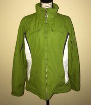 XERO-X-POSUR GREEN & WHITE WARM COAT MEDIUM