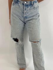 Wild Fable Ripped Highest Rise 90s Straight Jeans