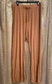 SKIMS Super Soft Rayon Lounge Sleep Pants Bronze, Large