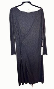 New Grey Wrap Dress Career Work Size Medium