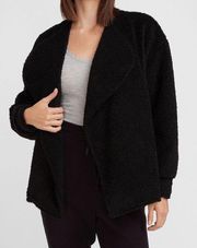 Express Cozy Sherpa Flyaway Jacket Size Medium NWT