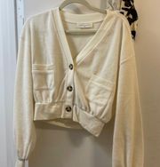 Cream Cardigan Size Small