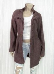 CYNTHIA ROWLEY Brown Wool 3/4 Jacket S