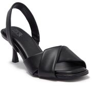 Nordstrom Rack Sandals Womens Size 6 Black Open Toe Faux Leather Heels
