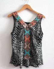 THML Tribal Satin Tank Top