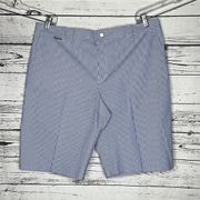 L-RL Lauren Active Ralph Lauren Golf NWT 16 Blue & White Stripe Bermuda Shorts