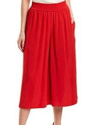 French Connection Women's Red Hiva Wide Leg Pant s