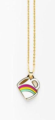 NEW Yellow Owl Workshop  Boss Lady Mug Double Sided Pendant Necklace