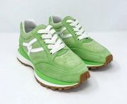 VALENTINA TERRY SNEAKER IN COCO/MINT GREEN BY VERONICA BEARD