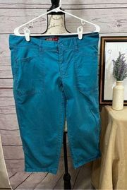 1616-Eastern Mountain Sports size 10 cropped blue pants