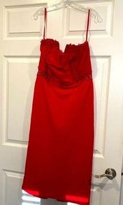 Gianni Bini Red Sleeveless Dress