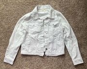 Miami Distressed White Denim Jacket