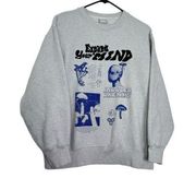 TNA Cozy Boyfriend Fleece Crewneck Sweatshirt Mushroom