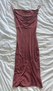 Dusty Rose Midi Dress