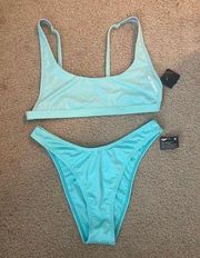 NWT Speedo Teal Cheeky Bikini Size 32