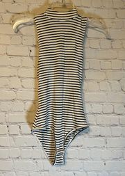 Striped Bodysuit, XS