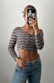 Crop Long Sleeve Top